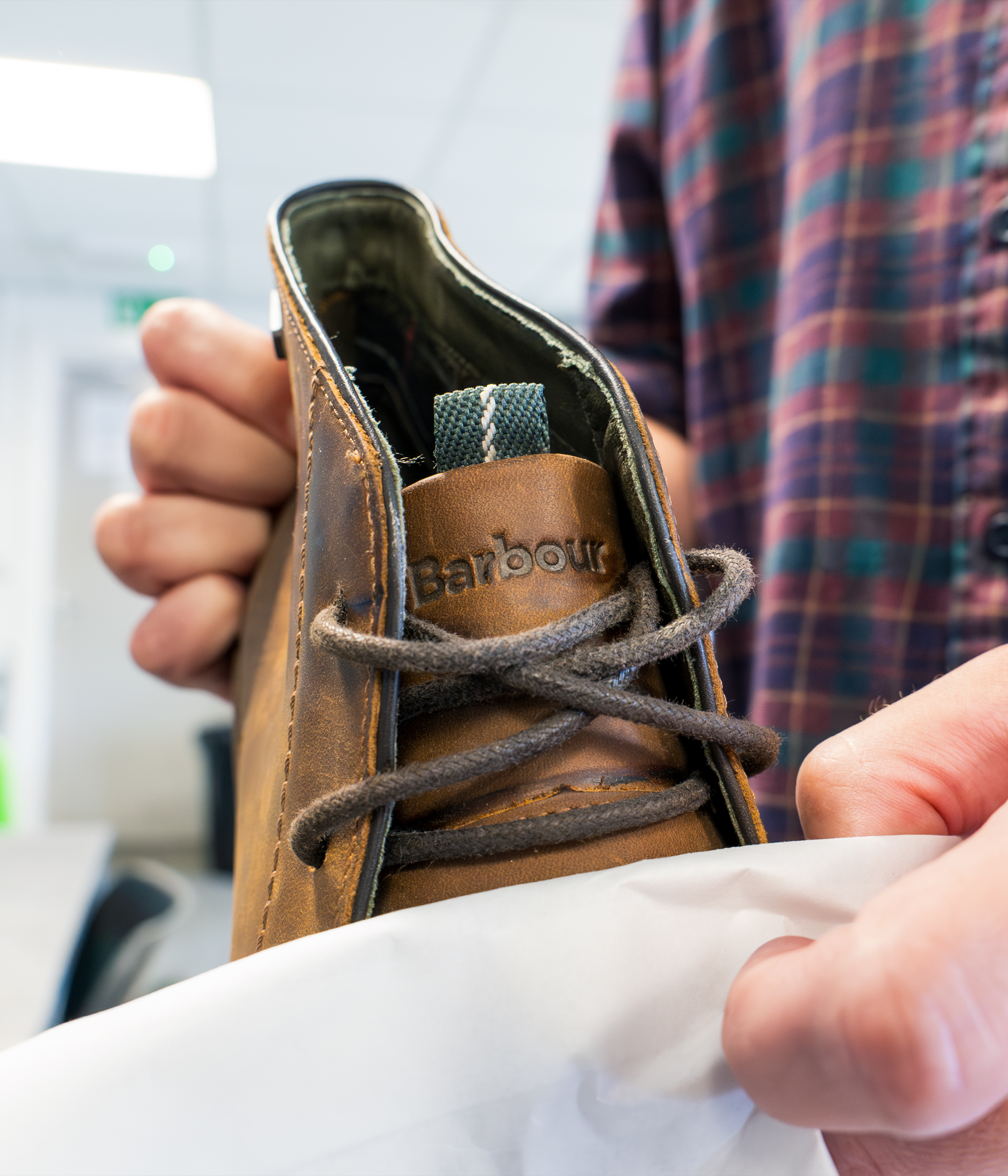 Barbour Repaired by The Boot Repair Company