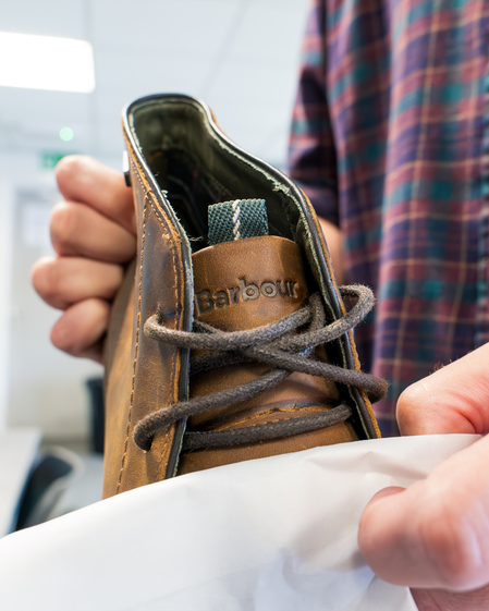 Barbour Repaired by The Boot Repair Company