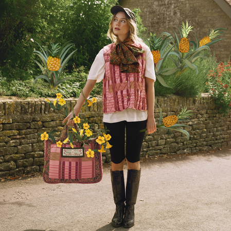 Barbour x FARM Rio Pink Tartan Barbour x FARM Rio Pink Tartan