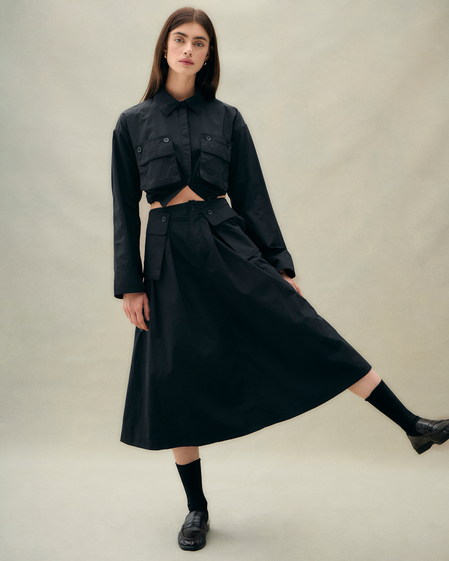 Klara Shirt and Imeda Midi Skirt 