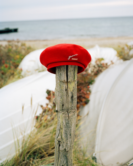 Barbour x GANNI Beret