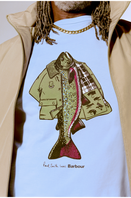 Paul Smith Loves Barbour Fishing Jacket T-Shirt