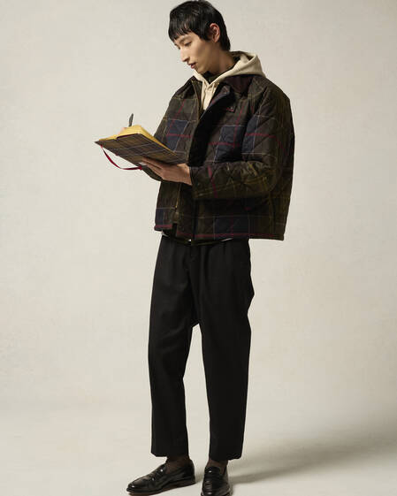 Barbour Tartan Transport Quilted Jacket
