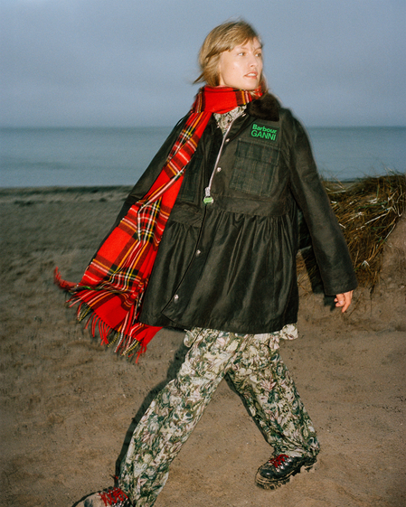 Barbour x GANNI Peplum Jacket