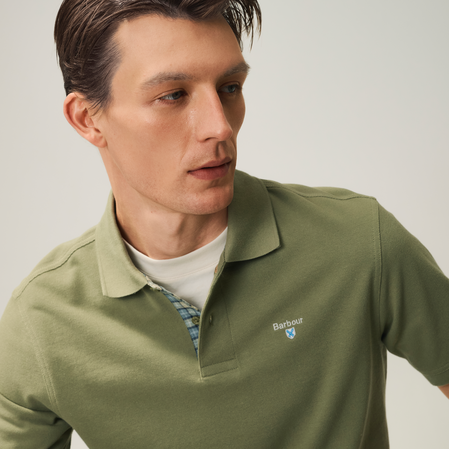 Barbour Tartan Pique Polo Shirt