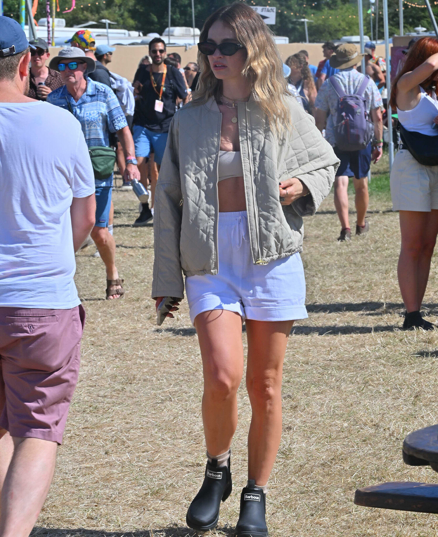 Barbour Lily James Glastonbury