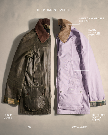 Beadnell Casual Jacket Details 
1. Handwarmer Pockets
2. Back Vents
3. Turnback Tartan Cuffs 