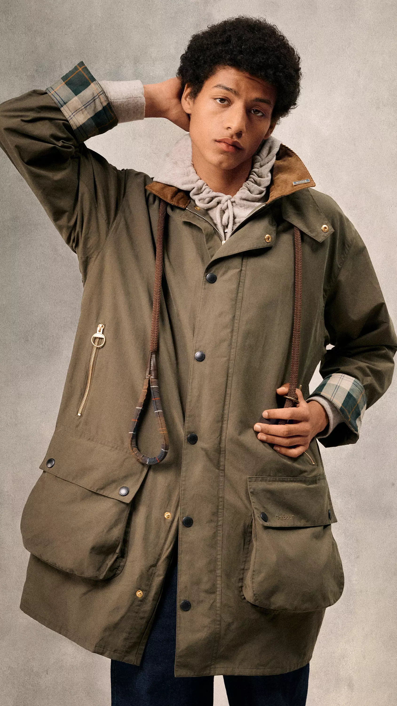 バブアー　Barbour BORDER 2Layer Classic Fit Barbour（バブアー）の「Barbour × BEAMS PLUS / 別注 BORDER 2Layer