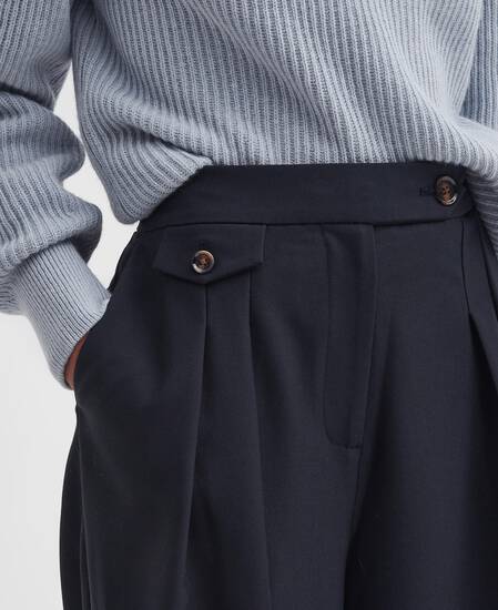 Francis Wide-Leg Trousers Classic Black