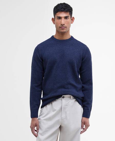 Essential Tisbury Crew-Neck Jumper Deep Blue