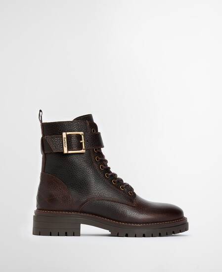 Heidi Commando Boots Classic Brown