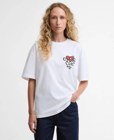 Barbour x Mul T-Shirt Tyne Oversized White
