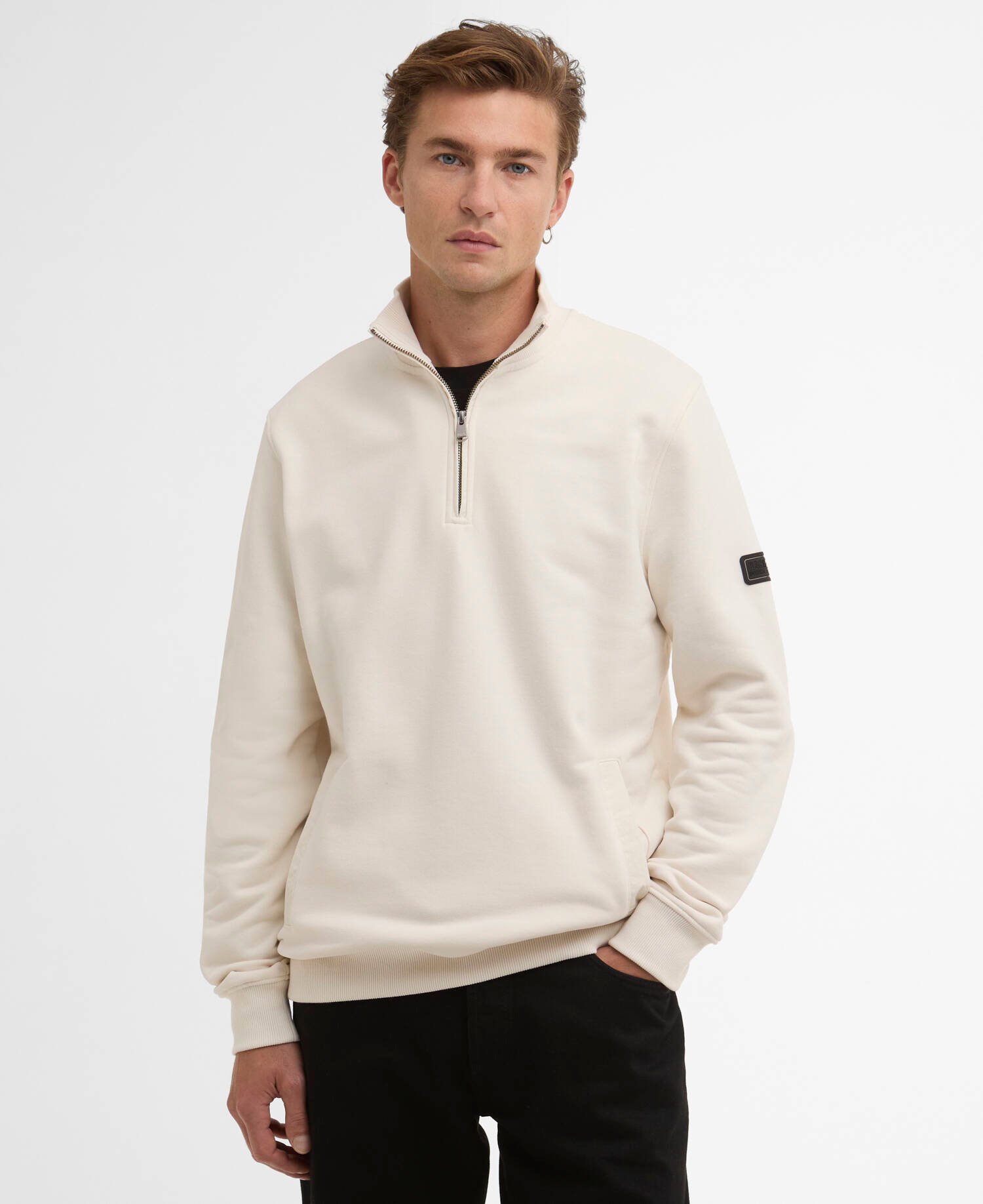 Ehan Quarter-Zip Sweatshirt Whisper White image number 0