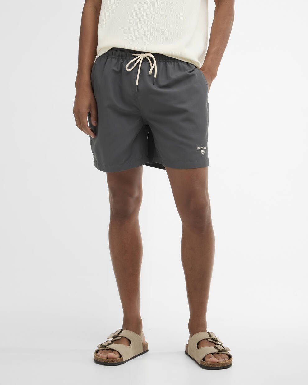 Water Reactive Leaf Print Swim Shorts