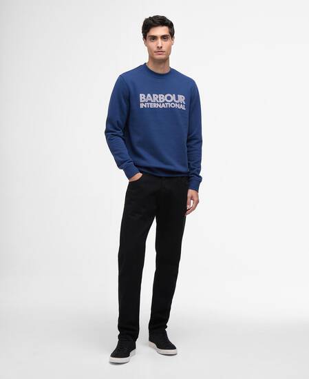 Essential Graphic Crew Sweatshirt Insignia Blue