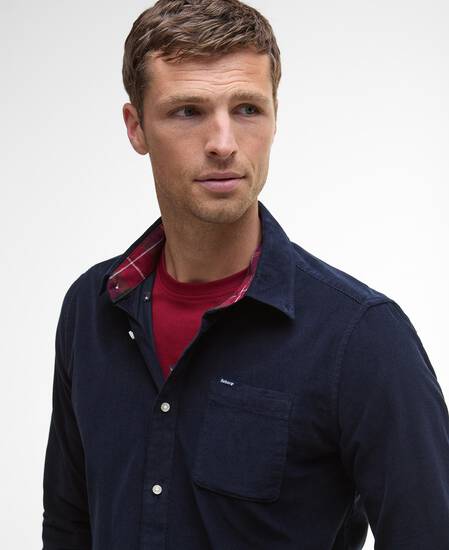 Ramsey Tailored Long-Sleeved Shirt Navy/Red Ramsey Tailored Long-Sleeved Shirt Navy/Red