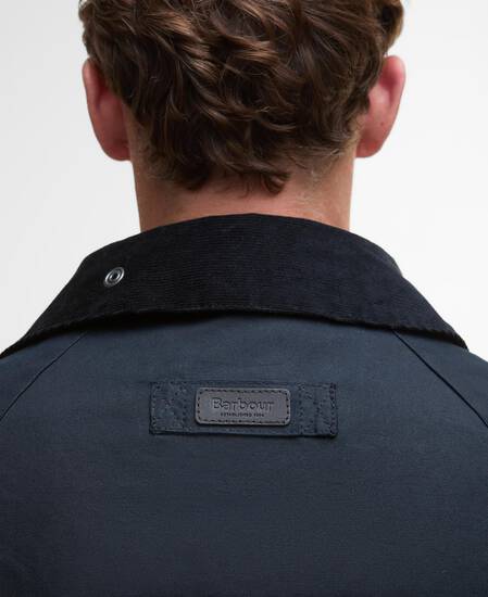 Country Waxed Mac Navy
