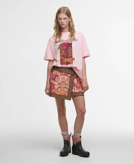 Barbour FARM Rio Maria Clara Graphic T-Shirt Rosa