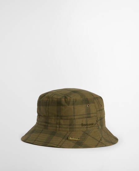 Bucket Hat Tartan Transport Dusky Green Tartan
