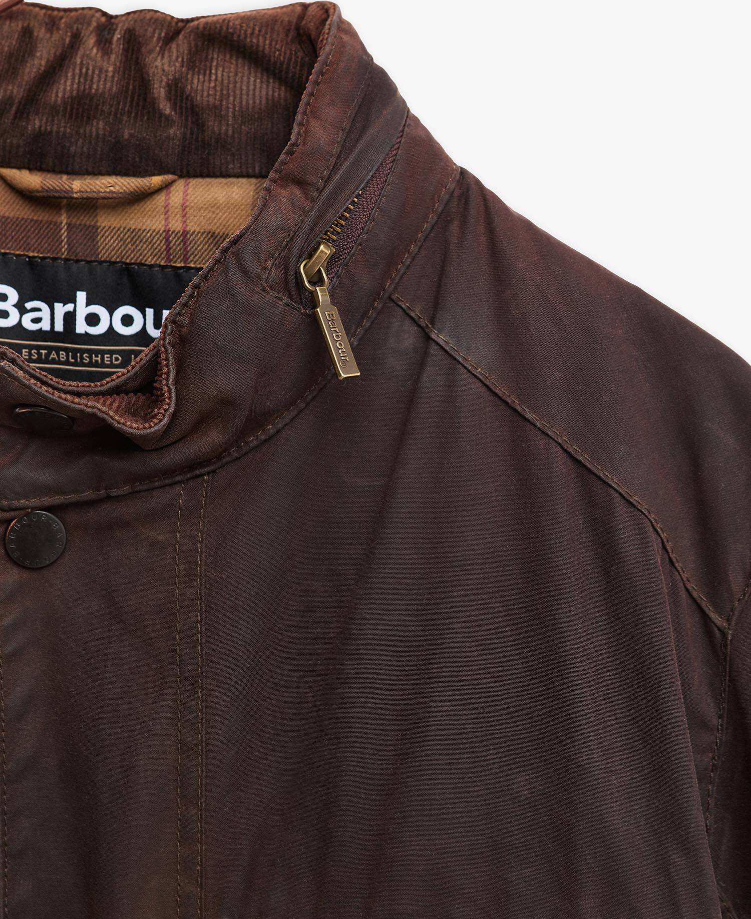 Barbour Re-Loved Corbridge Waxed Jacket - Size XL Rustic image number 4