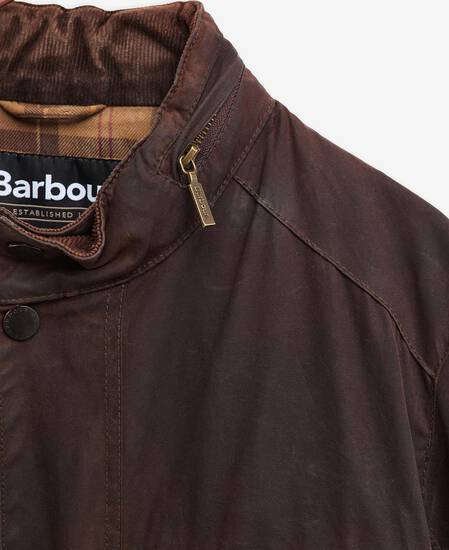 Barbour Re-Loved Corbridge Waxed Jacket - Size XL Rustic