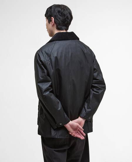Oversized Bedale Waxed Jacket Classic Black