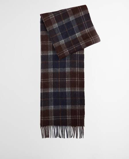 Braden Tartan Wool Scarf Midnight Oak Tartan