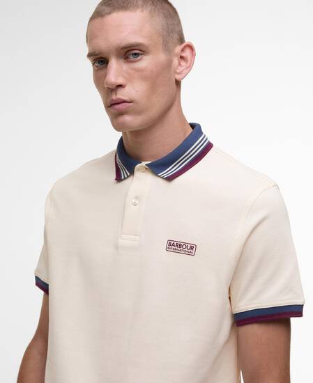 Francis Short-Sleeved Polo Shirt Calico White