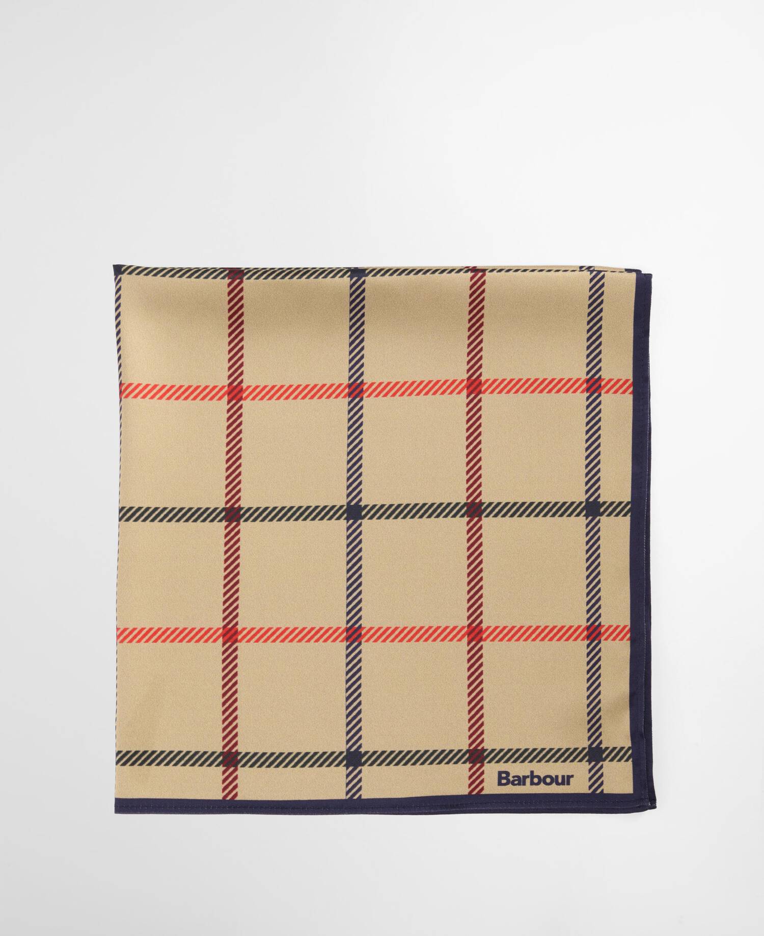 Mackworth Head Scarf Beige Tattersall image number 1