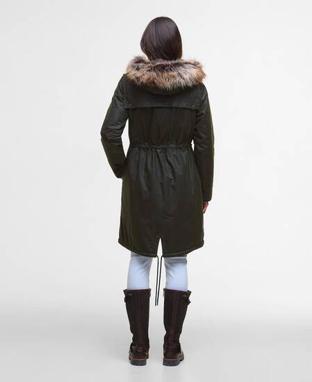 Durham City Waxed Parka Fern