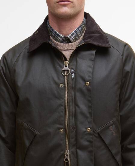 Harker Waxed Jacket Olive