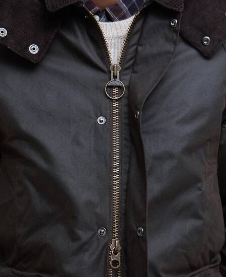 Modern Beaufort Waxed Jacket Dark Brown/Midnight Oak