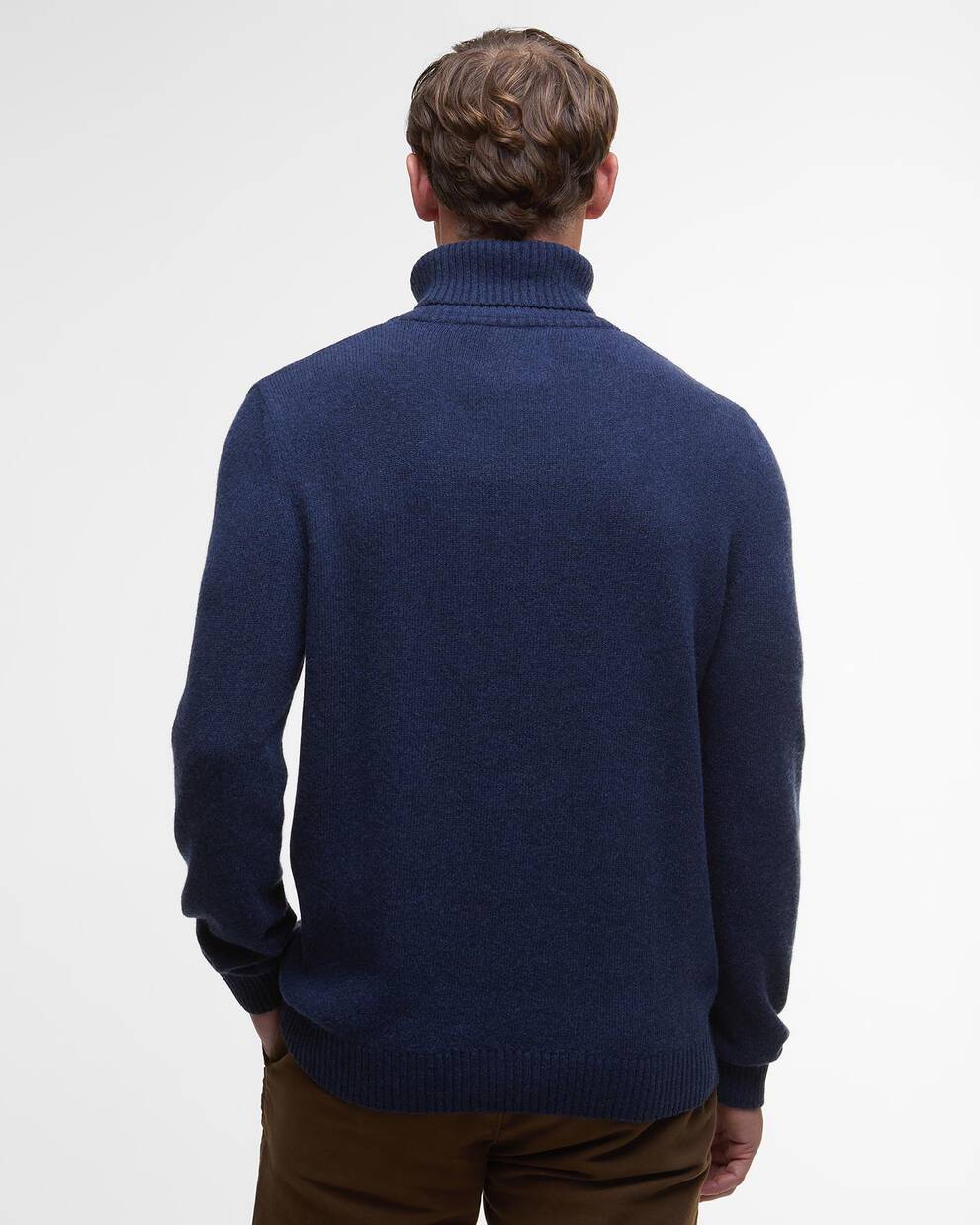 Maglione a collo alto con risvolto Kelp