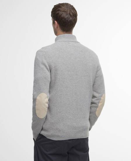 Essential Elbow Patch Jumper Stone