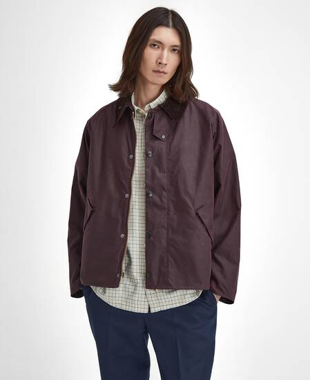 Transport Waxed Jacket Bordeaux