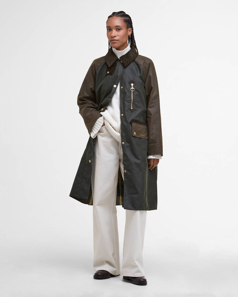 Evette Waxed Car Coat
