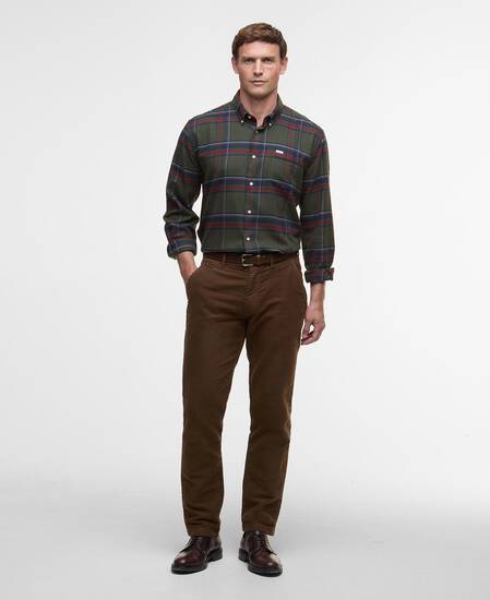 Dogwood Regular Long-Sleeved Shirt Olive
