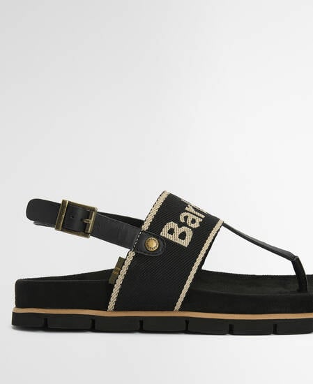 Lumley Toe Post Sandal Black