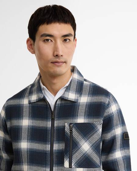 Overshirt Elm Checked Oxford Navy