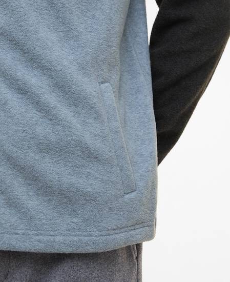 Colour Block Fleece Grey Marl
