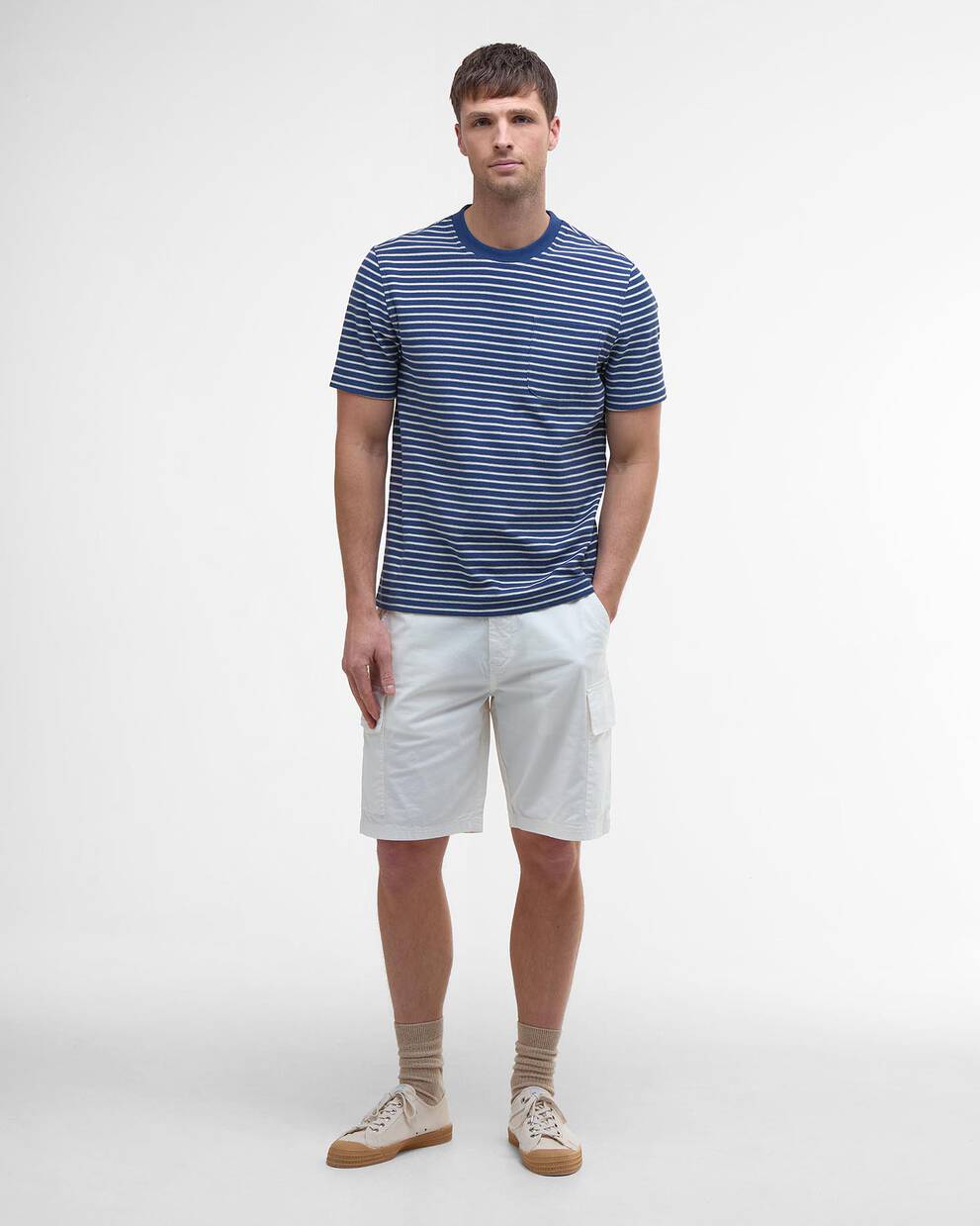 Shorts cargo in twill