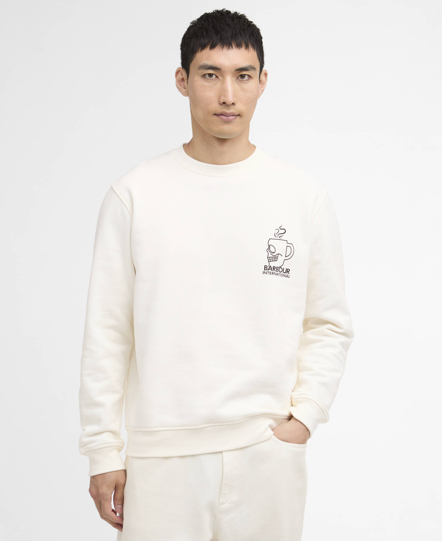 Staithes Graphic Sweatshirt Whisper White image number 0