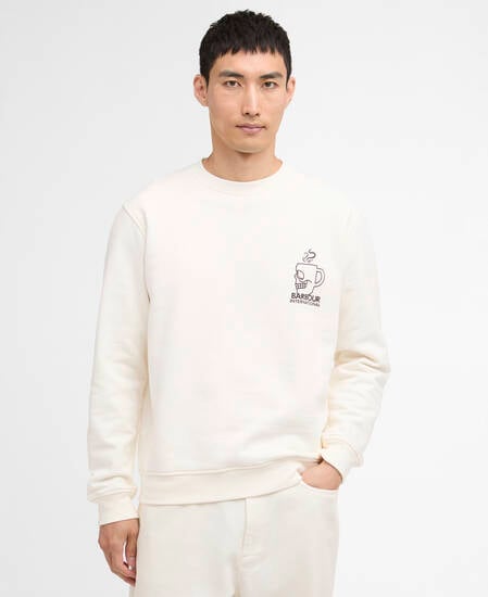 Sweatshirt Staithes Graphic Whisper White