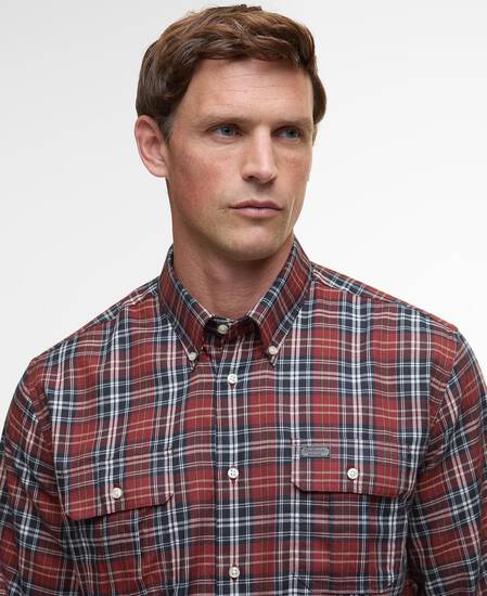 Saldon Thermo-Weave Checked Shirt Fired Brick