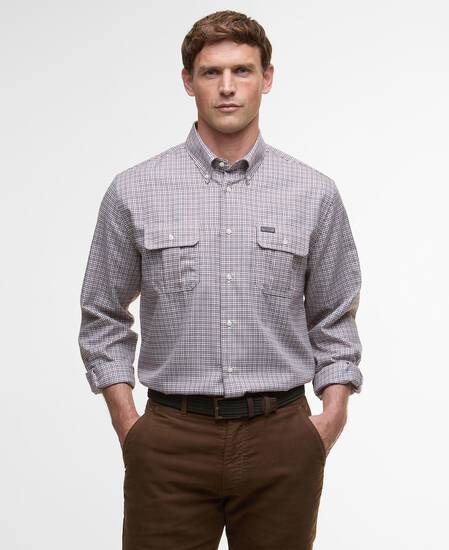 Fenn Regular Gingham Shirt Fired Brick