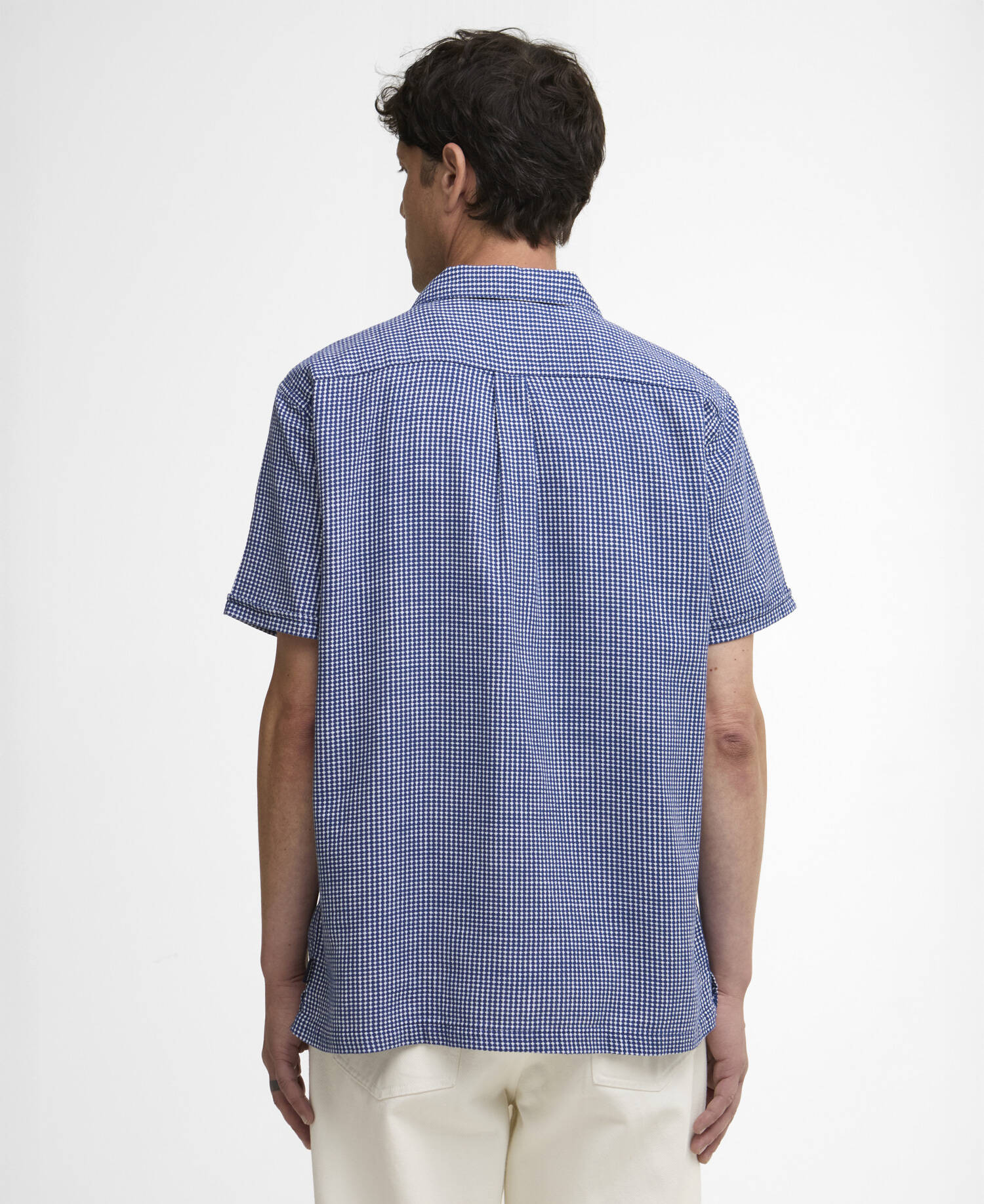 Rudbeck Textured Short-Sleeved Shirt Navy image number 2