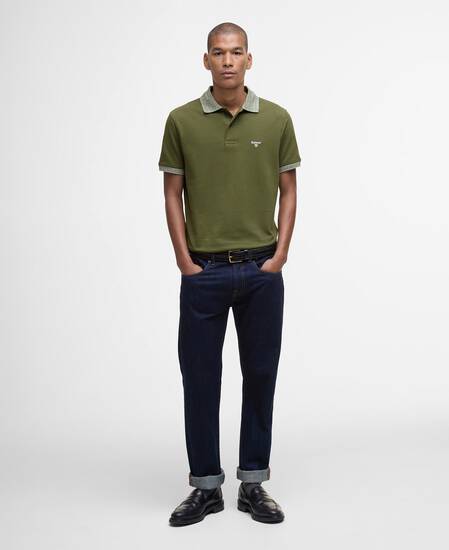 Marlton Tailored Short-Sleeved Polo Shirt Winter Moss