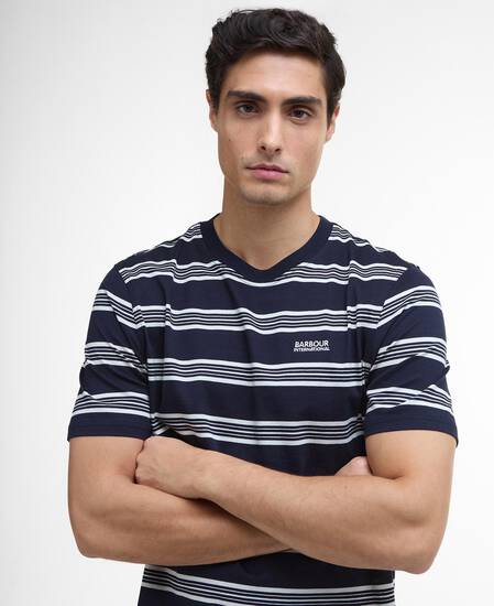 T-Shirt Upham Striped Navy