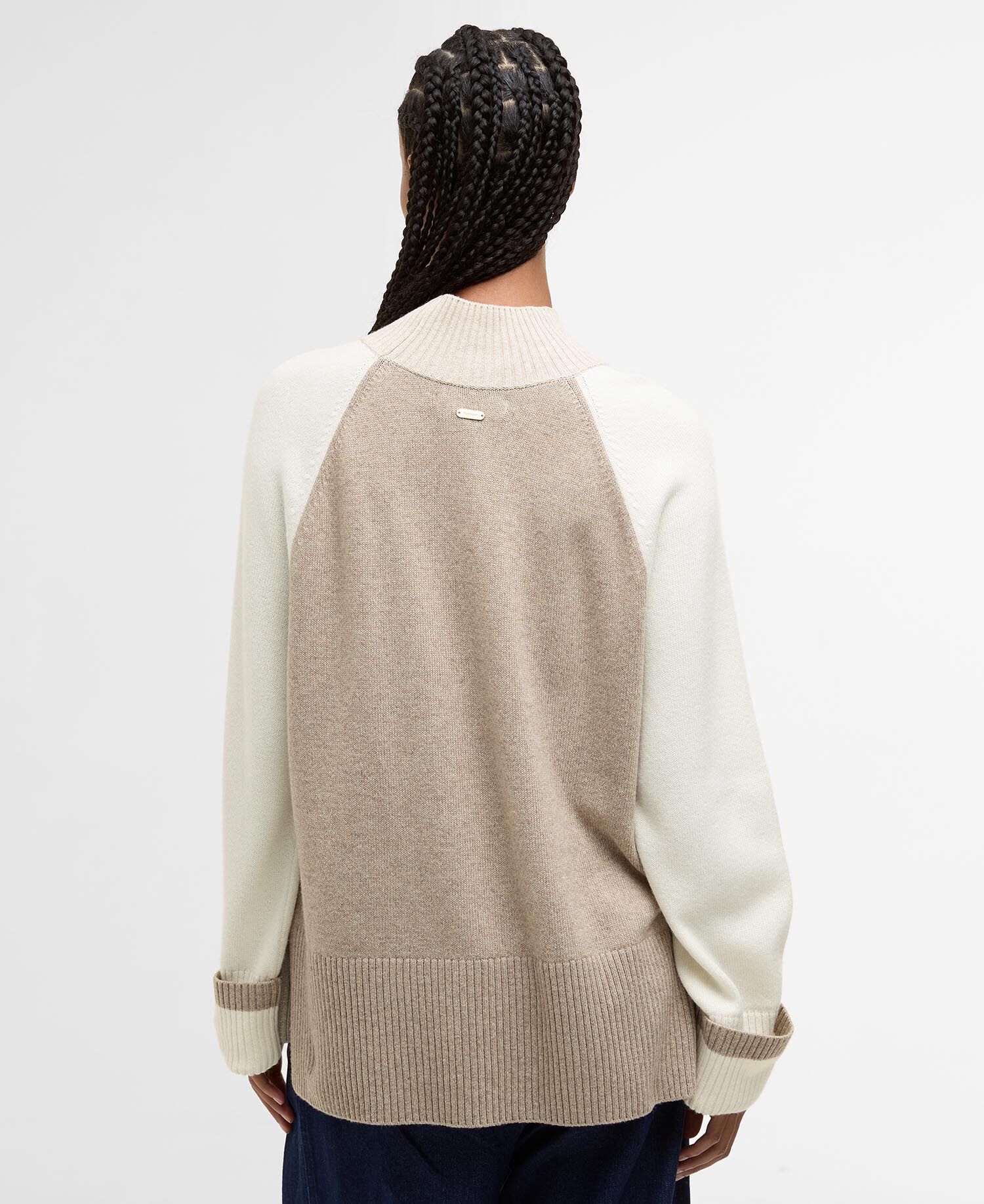 Wren Wool-Blend High-Neck Jumper Oat Multi