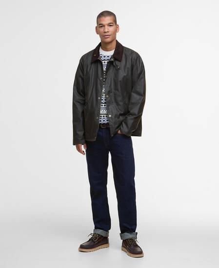 Tracker Waxed Jacket Olive